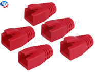 Modular Plug Boot Modular Plastik ABS Merah Cat6 FTP Shielded RJ45 Module